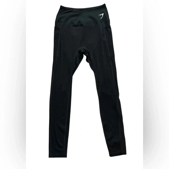 Gymshark Training Mesh Pocket Logo Leggings in Black Women’s Medium - Picture 1 of 4